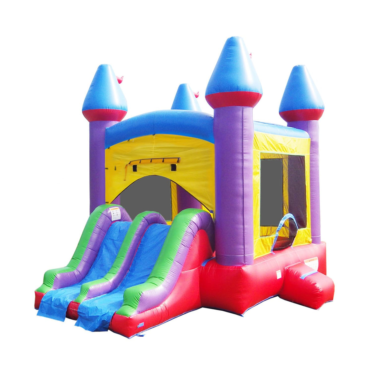 14x17 Jelly Bean Commercial Inflatable Bouncer Dual Lane Slide