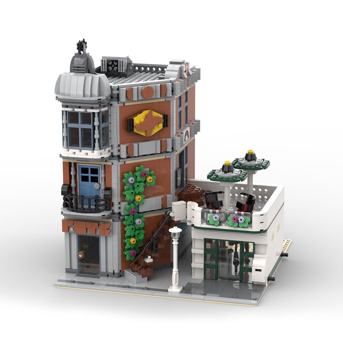Street Scene Building Blocks, Pet Store Street View Model DIY Assembly Building Blocks Set Modular Architecture Toy for Teen Adult (2018PCS), 26 x 26 x 31cm, I5VSO2523916WTJ6