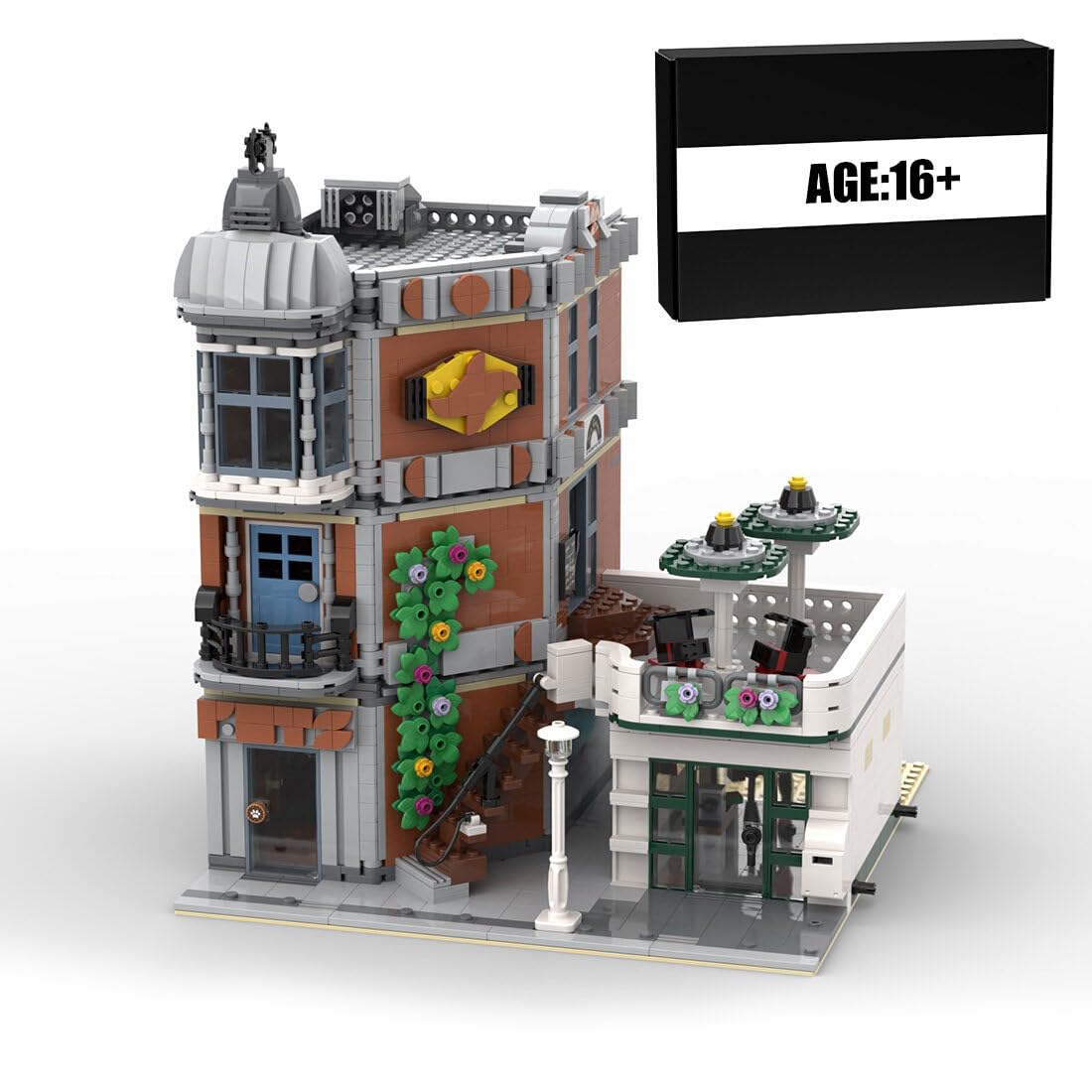 Street Scene Building Blocks, Pet Store Street View Model DIY Assembly Building Blocks Set Modular Architecture Toy for Teen Adult (2018PCS), 26 x 26 x 31cm, I5VSO2523916WTJ6