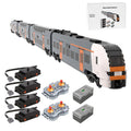 6wide Dynamic Rhein-Ruhr-Express Building and Construction Toy, Technic Train Series Building Block Set, Creative Interactive Building Toy for Teens and Up (2917Pcs +)