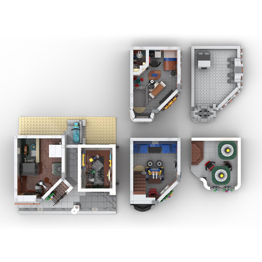 Street Scene Building Blocks, Pet Store Street View Model DIY Assembly Building Blocks Set Modular Architecture Toy for Teen Adult (2018PCS), 26 x 26 x 31cm, I5VSO2523916WTJ6