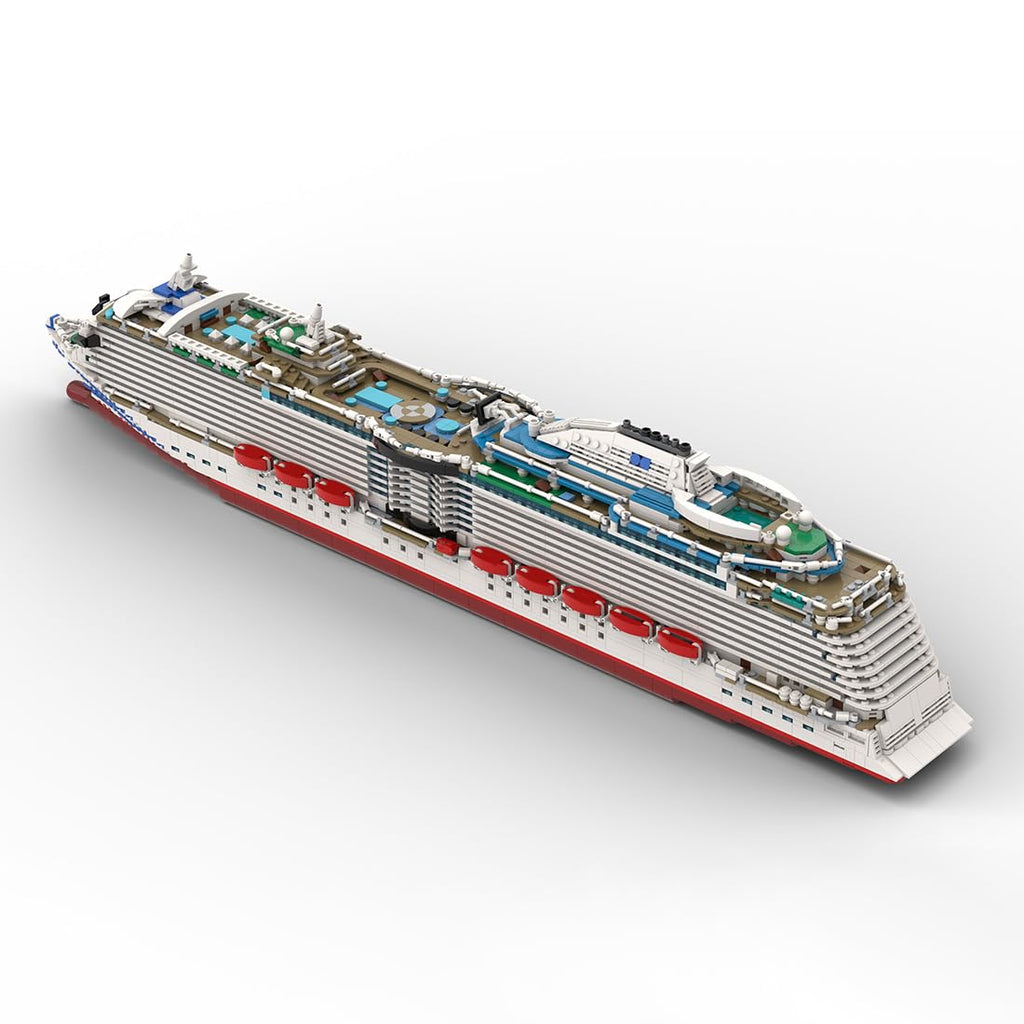 Cruise Modular Building Blocks Kit, 4595 PCS Super Flagship Cruise Model, Large Ship Model Assembly Ship Toy Sets, Creative MOC Set for Adults