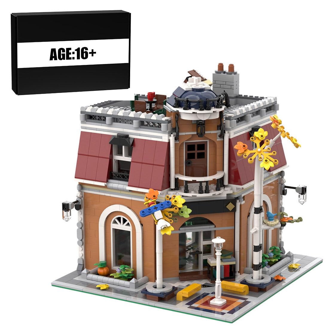 Street Scene Building Blocks, Pet Store Street View Model DIY Assembly Building Blocks Set Modular Architecture Toy for Teen Adult (2018PCS), 26 x 26 x 31cm, I5VSO2523916WTJ6