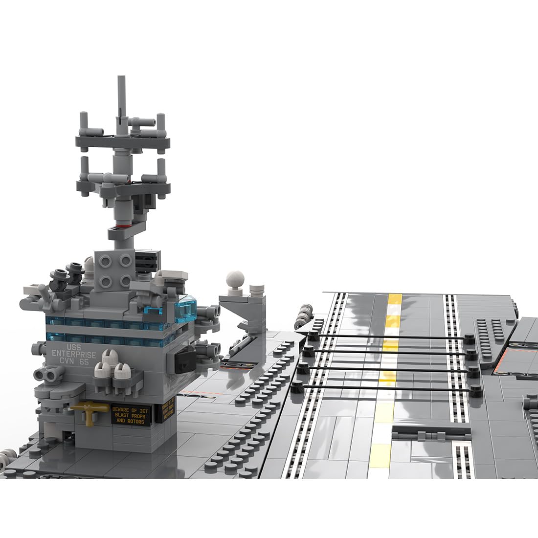 1/350 UCS USS Enterprise CVN-65 Aircraft Carrier Building Blocks and Construction Toy, Collectible Military-Themed Model to Build and Display, Great Gift for Military Fans (4941PCS)