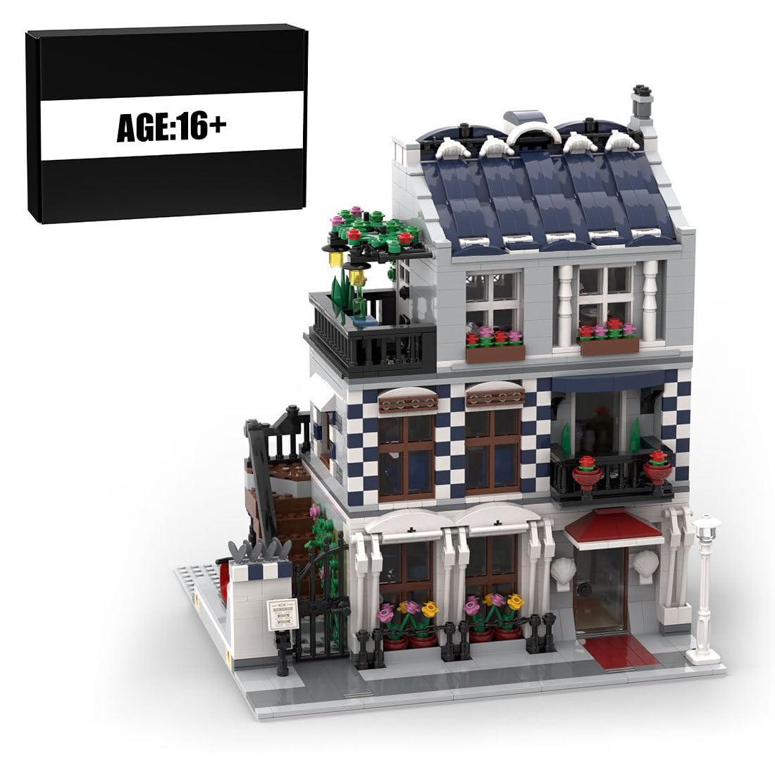 Street Scene Building Blocks, Pet Store Street View Model DIY Assembly Building Blocks Set Modular Architecture Toy for Teen Adult (2018PCS), 26 x 26 x 31cm, I5VSO2523916WTJ6
