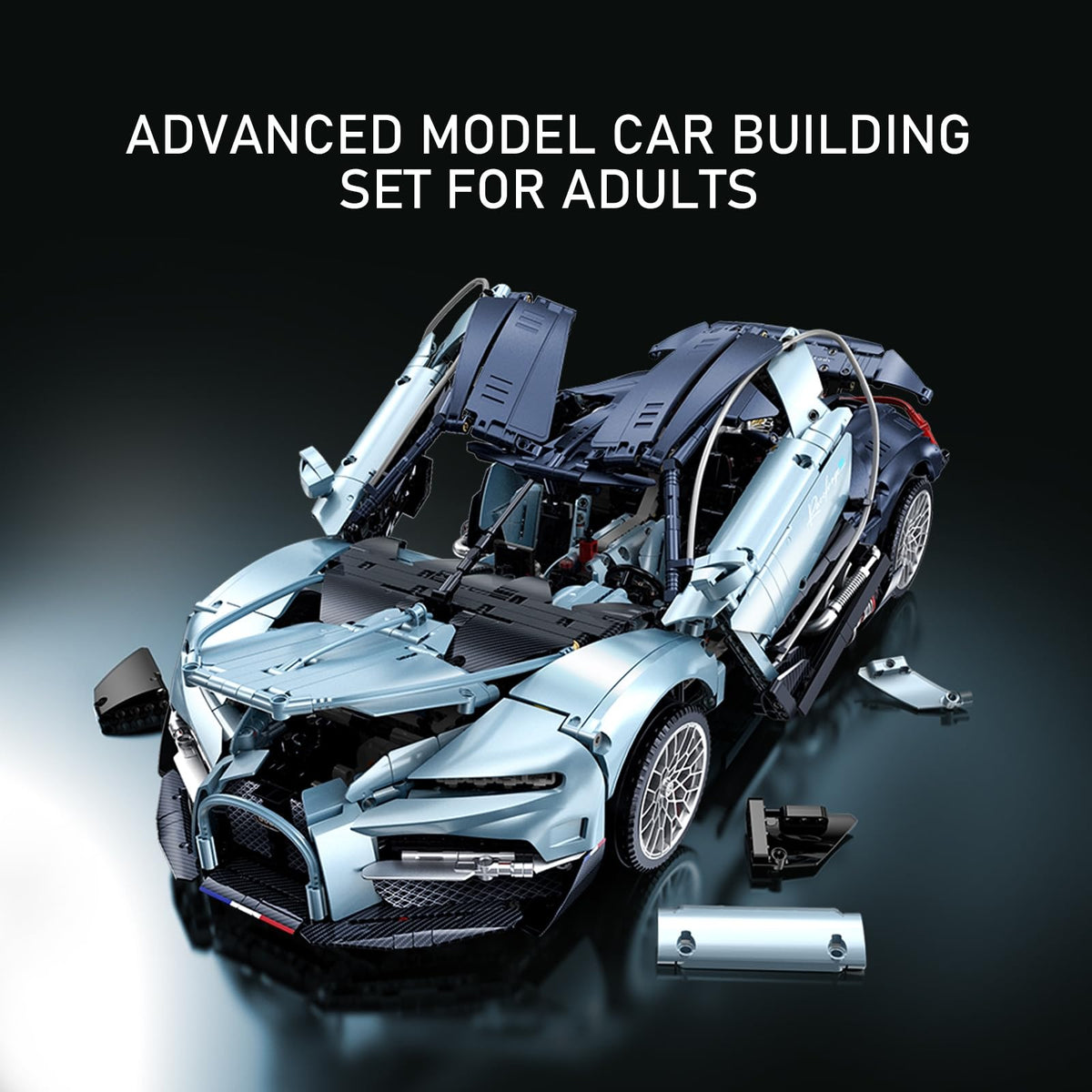 V16 Hybrid Hypercar Advanced Sports Car Building Set, A-10648