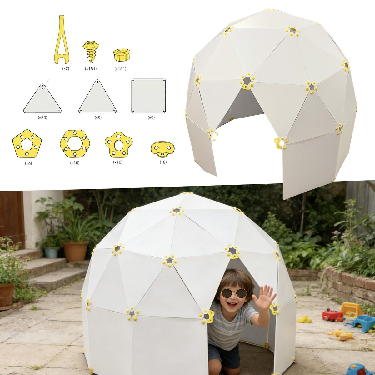 Fort Building Kit Castles Boys Girls Creative Construction Toys