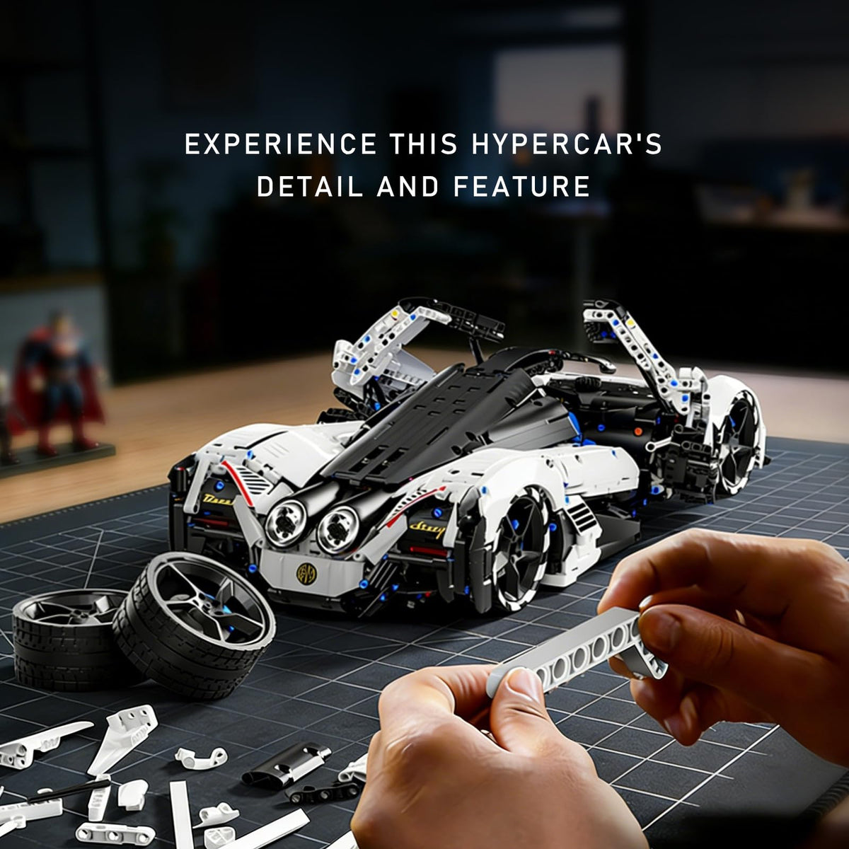 Devel-V16 Hypercar Advanced Sports Car Building Set, A-T5052