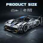 1:8 Supercar Car Building Block Set for Adults, 3526PCS Large Size Sports Construction Sets 23Inch Technical Racing Car Model Kit Toy for Boys&Car Enthusiasts