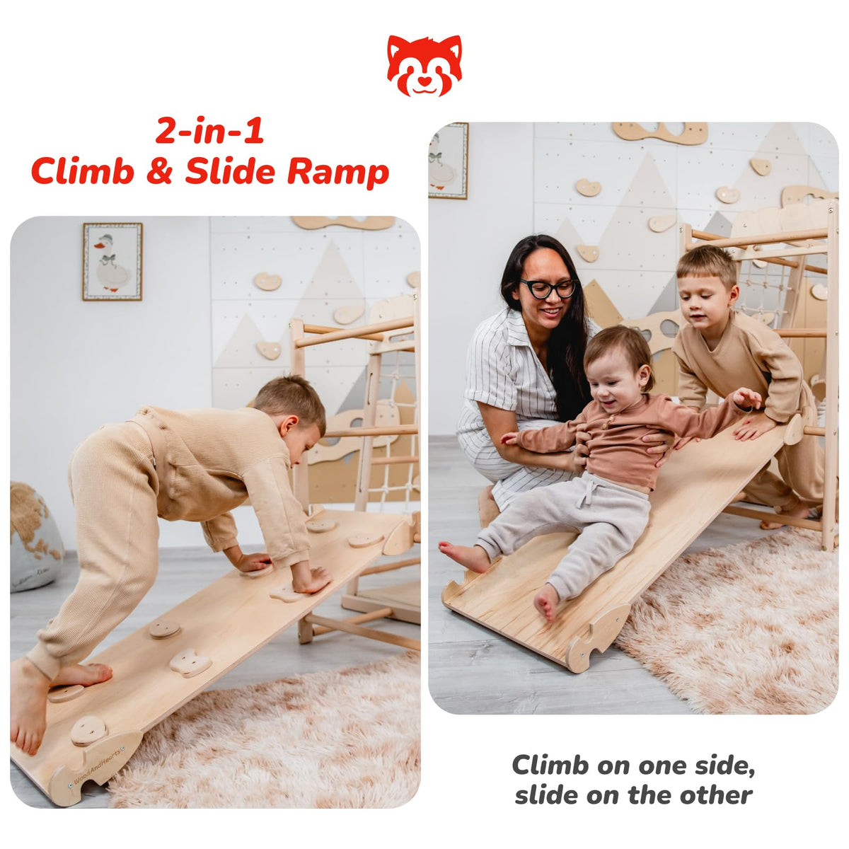Wood And Hearts Montessori Indoor Playground for Toddlers 18 Months–6 Years