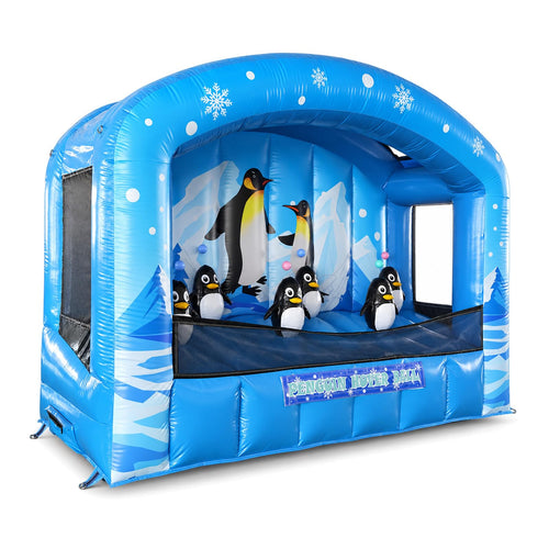 Inflatable Penguin Ball Shooting Game - oxford fabric