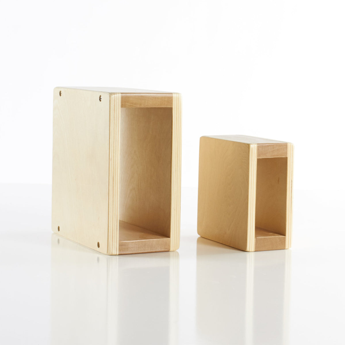 Guidecraft Jr. Hollow Blocks - Set of 16: S.T.E.M Learning & Educational Game for Children; Wooden Building Toy