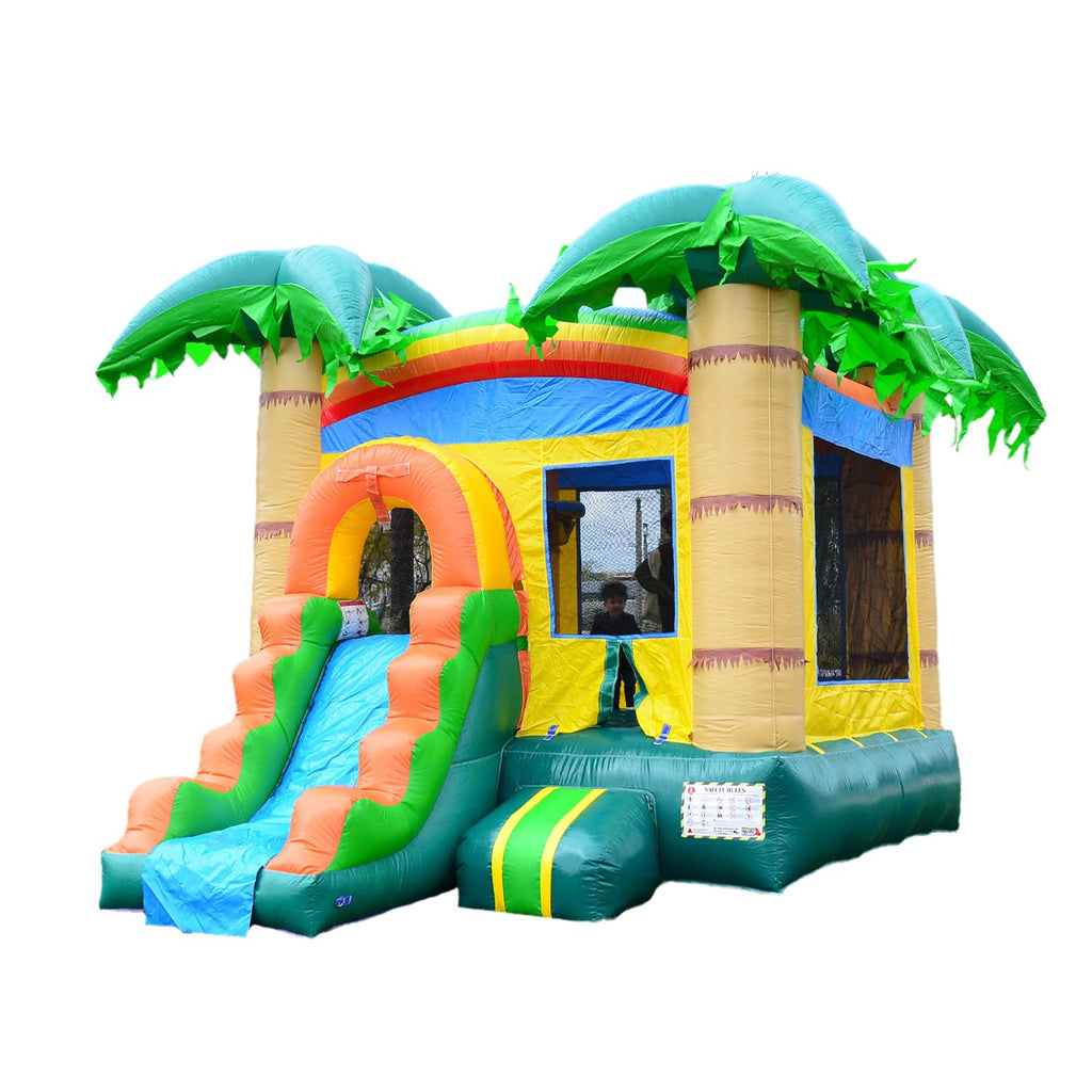 14x17 Jelly Bean Commercial Inflatable Bouncer Dual Lane Slide