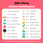 Tubelox STEM Building Toy Set - 220 Piece Life-Size Construction Kit for Kids | PVC Pipe Blocks for Forts, Towers & Creative Engineering Play | Durable Indoor/Outdoor STEM Toy | Ages 3+