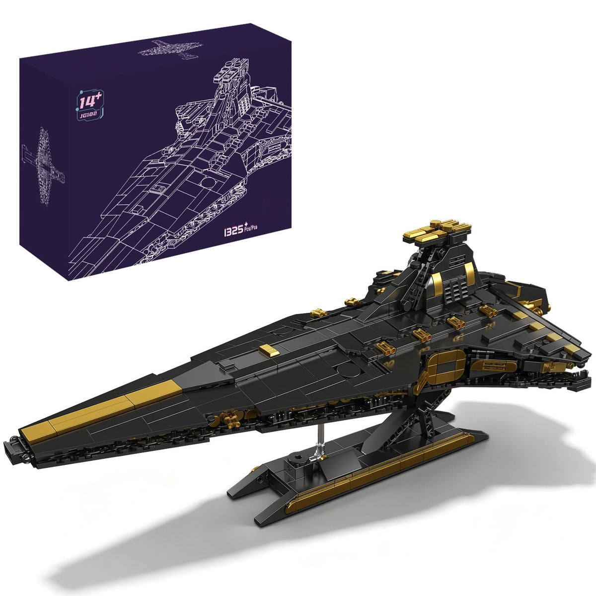13134 Super Star Destroyer Model Ship, A New Hope Executor Star Dreadnought Building Toy, 7788+Pcs Large Collectible Model Build and Play Awesome Building Kit for Boys and Adult