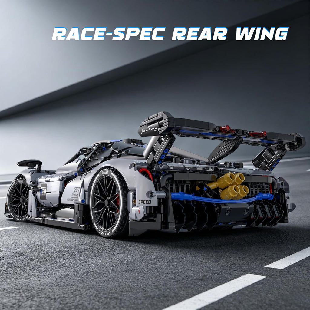 1:8 Supercar Car Building Block Set for Adults, 3526PCS Large Size Sports Construction Sets 23Inch Technical Racing Car Model Kit Toy for Boys&Car Enthusiasts