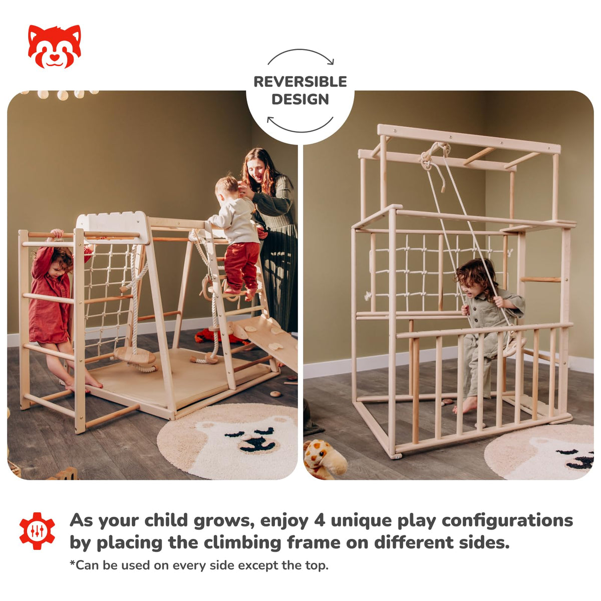 Wood And Hearts Montessori Indoor Playground for Toddlers 18 Months–6 Years