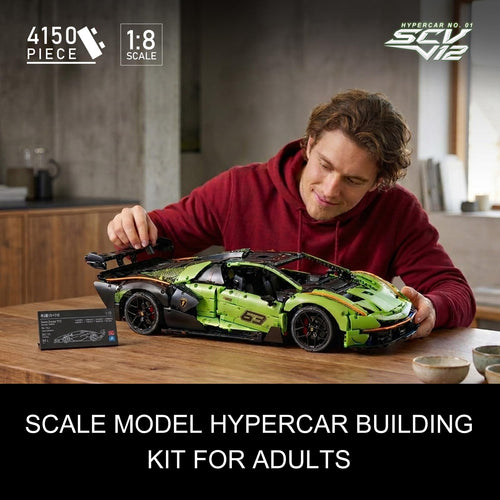 Hypercar No. 01 MOC Sports Car Building Set for Racing Fans