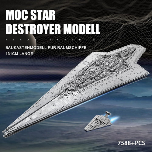 13134 Super Star Destroyer Model Ship, A New Hope Executor Star Dreadnought Building Toy, 7788+Pcs Large Collectible Model Build and Play Awesome Building Kit for Boys and Adult