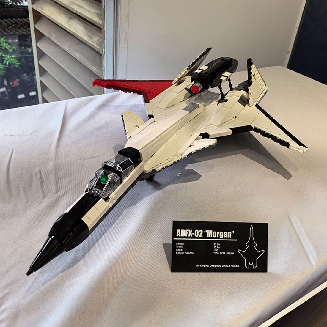 ADFX-02 Jet Fighter Building Blocks Set, Military Aircraft Model, Toys Gifts for Military Fans, Construction Building Toys Sets for Teen and Adults (1423PCS)