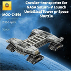 Crawler Transporter MOC Building Blocks, Mobile Launcher Platform Bricks Toys Collection Gift Kit for Saturn-V Launch Umbilical Tower/Space Shuttle for Age 16+