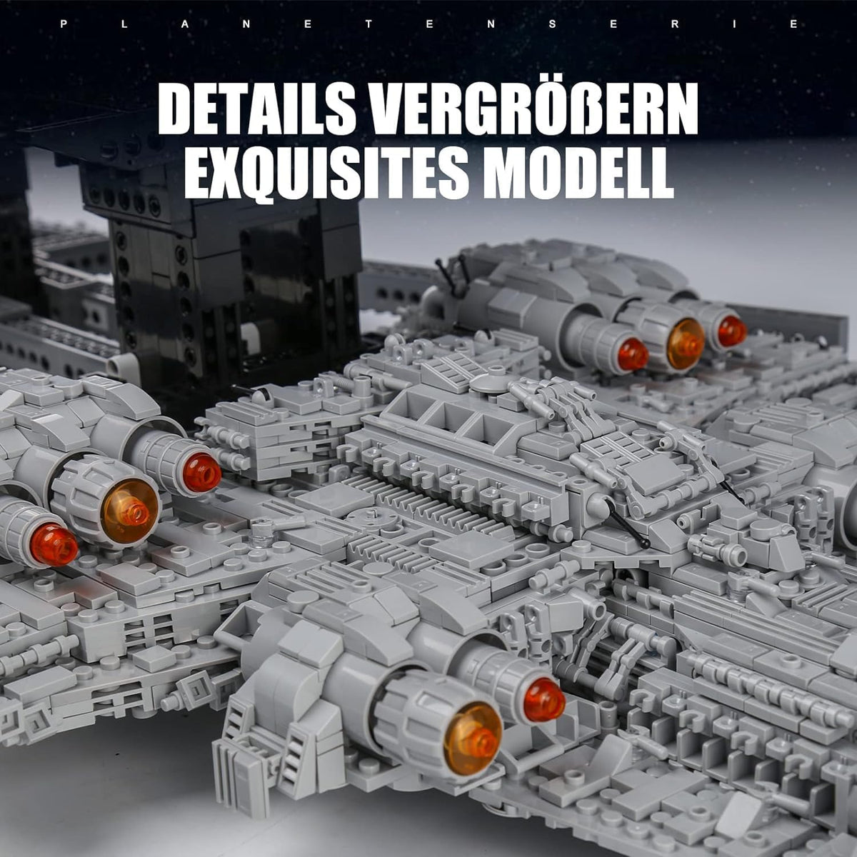 13134 Super Star Destroyer Model Ship, A New Hope Executor Star Dreadnought Building Toy, 7788+Pcs Large Collectible Model Build and Play Awesome Building Kit for Boys and Adult