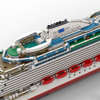 Cruise Modular Building Blocks Kit, 4595 PCS Super Flagship Cruise Model, Large Ship Model Assembly Ship Toy Sets, Creative MOC Set for Adults