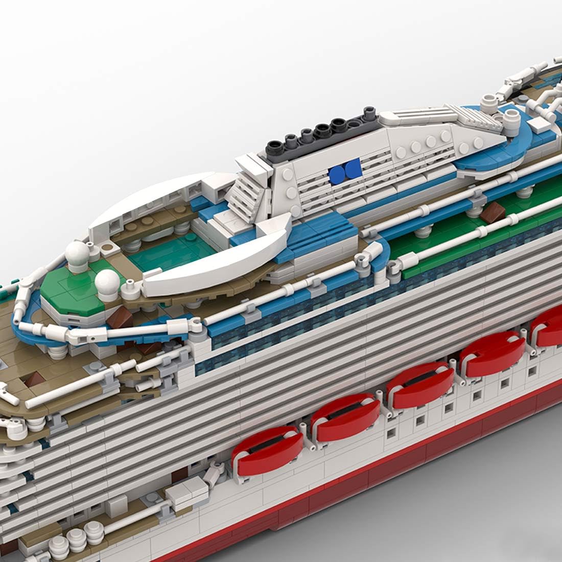 Cruise Modular Building Blocks Kit, 4595 PCS Super Flagship Cruise Model, Large Ship Model Assembly Ship Toy Sets, Creative MOC Set for Adults