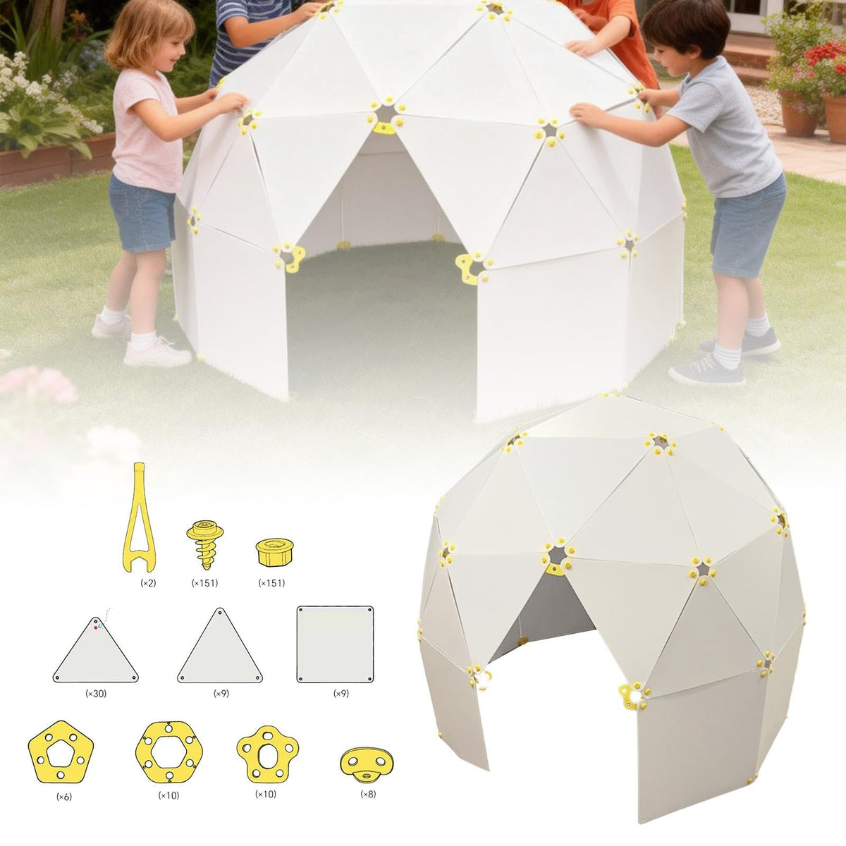 Fort Building Kit Castles Boys Girls Creative Construction Toys