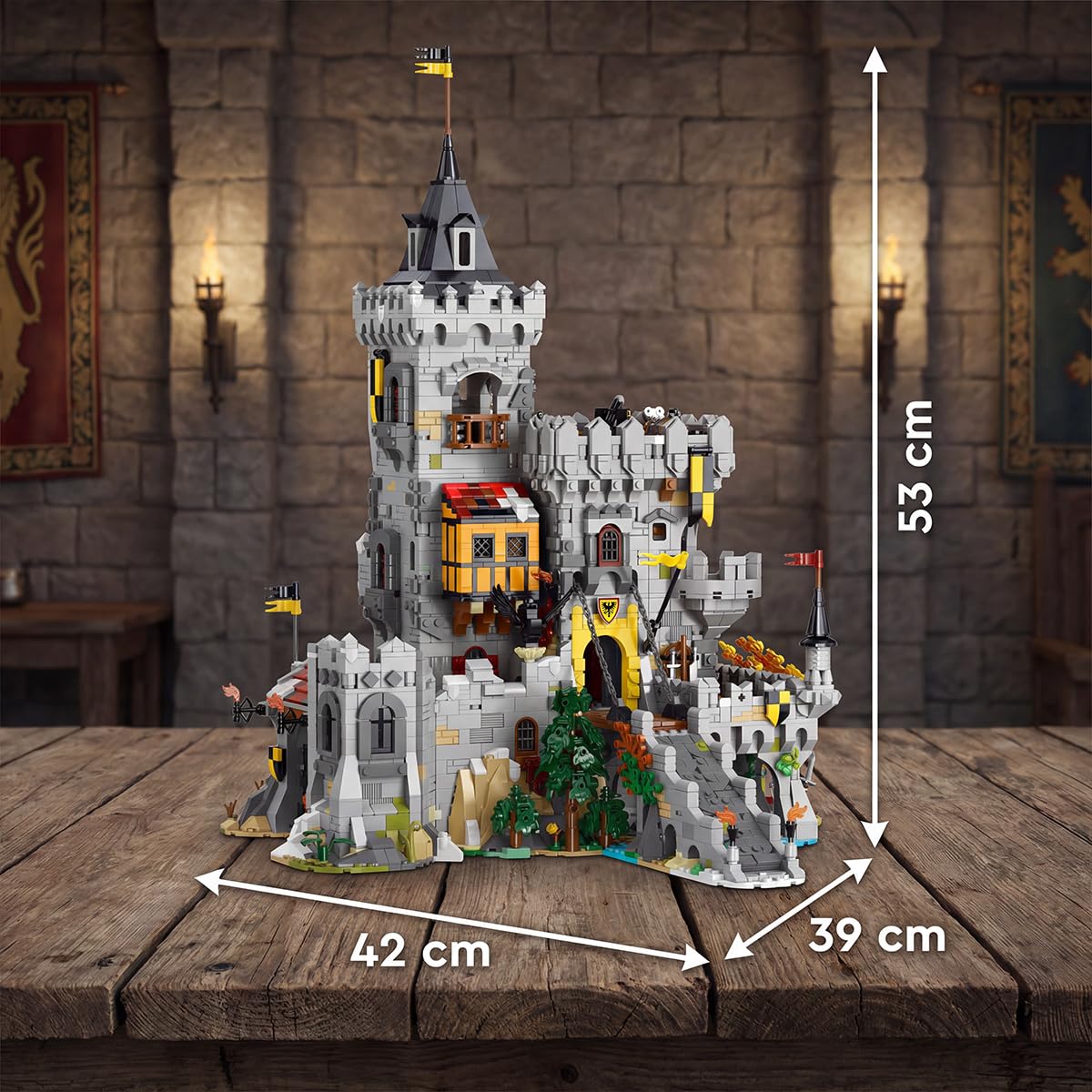 3 in 1 Medieval Raven Castle Building for Adults 4961 Pcs Barweer 009