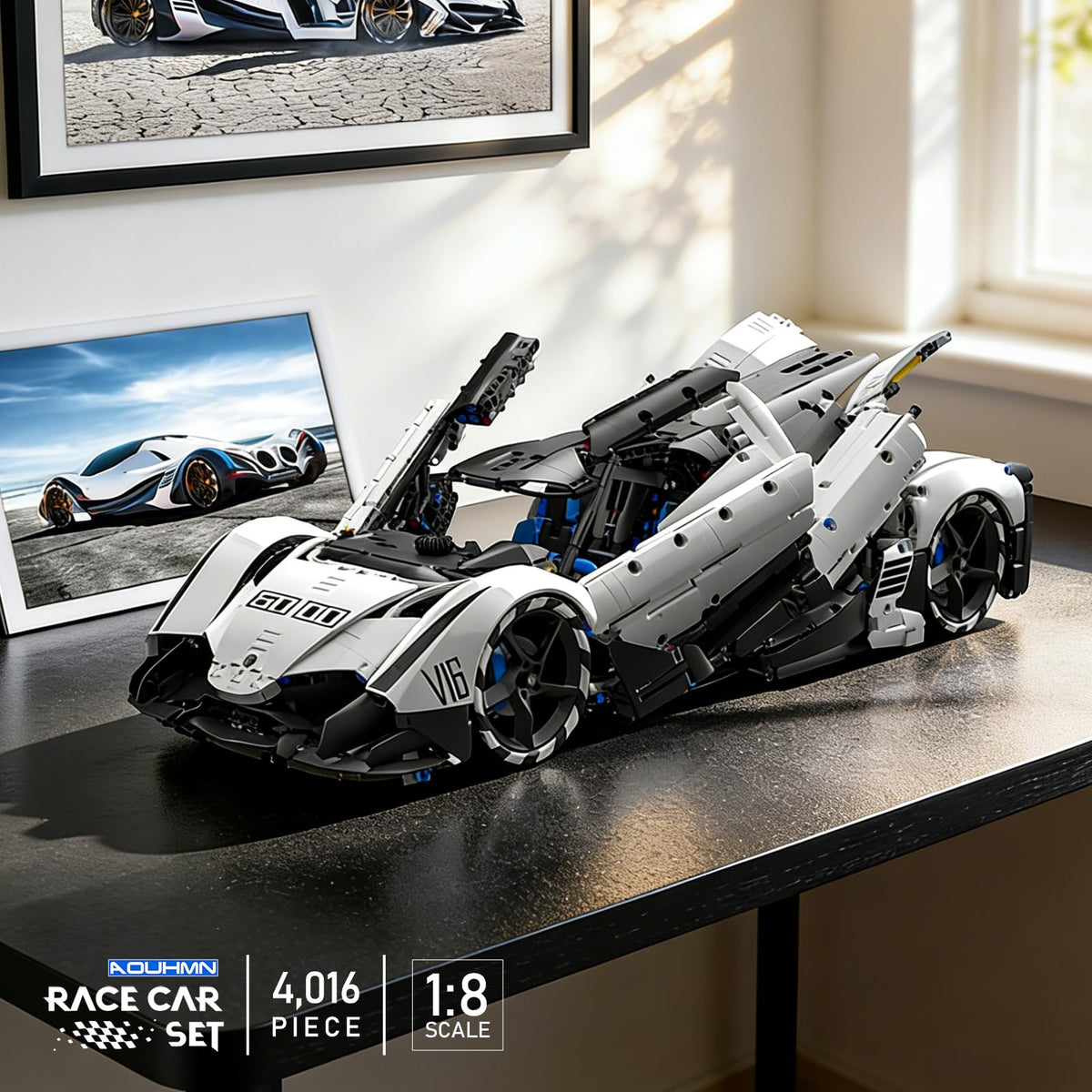 Devel-V16 Hypercar Advanced Sports Car Building Set, A-T5052