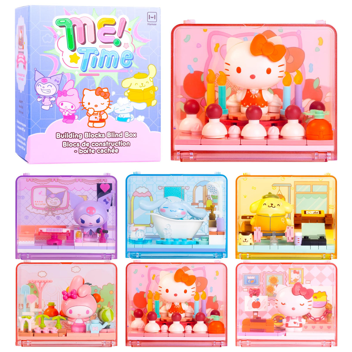 Hamee Building Blocks Blind Box Sanrio - Jetset Journeys - 9 Pc.