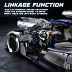 1:8 Supercar Car Building Block Set for Adults, 3526PCS Large Size Sports Construction Sets 23Inch Technical Racing Car Model Kit Toy for Boys&Car Enthusiasts