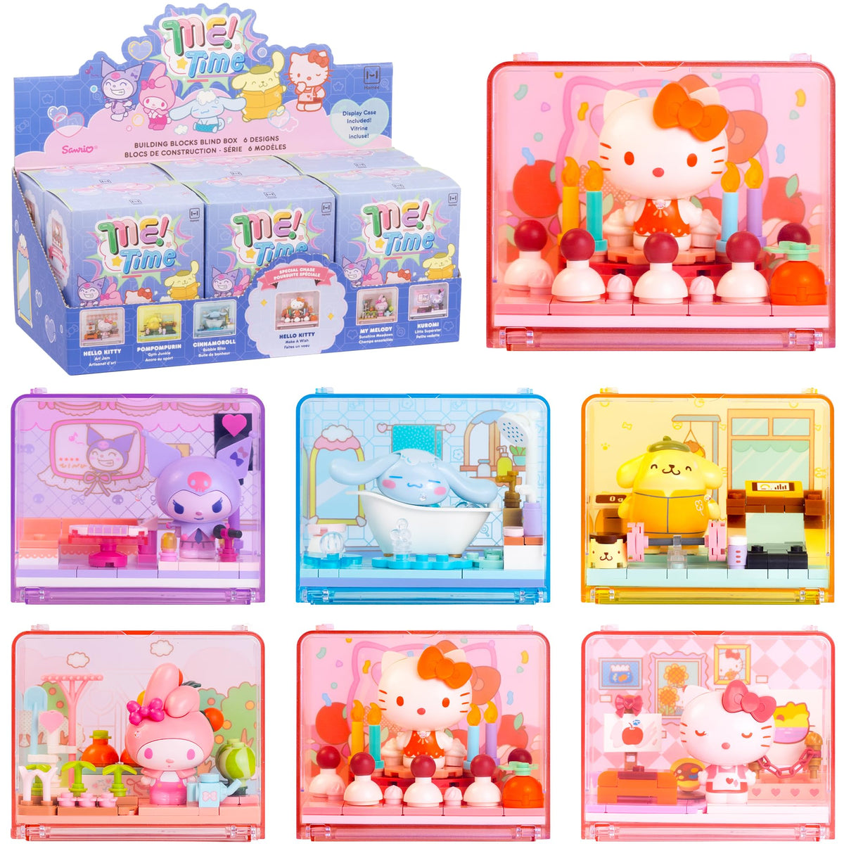 Hamee Building Blocks Blind Box Sanrio - Jetset Journeys - 9 Pc.