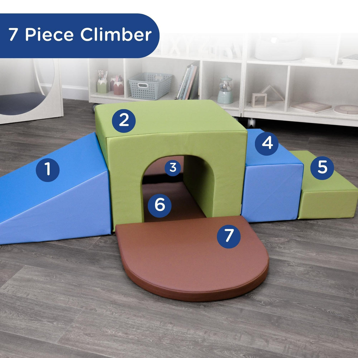 Children's Factory Cozy Woodland Climb-Up Tunnel, CF710-149, Toddler Indoor Play Equipment, Baby Climbing Toys, Foam Climbers for Preschool or Daycare